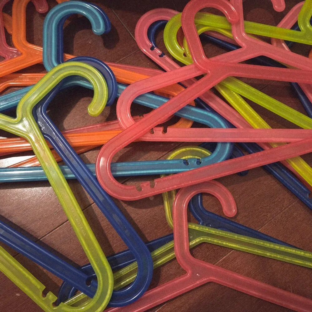 IKEA BAGIS Anna Efverlund Kids Plastic Multi-Colored 12" Hangers - 22pc/lot - Picture 3 of 3